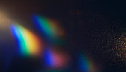 Wall Mural - dusted holographic abstract multicolored background photo overlay, screen mode for vintage retro loo