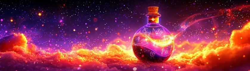 Poster - Enchanting Magic Potion in a Cosmic Setting