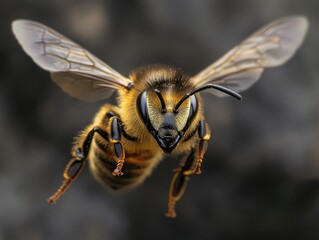 Sticker - Bee in flight