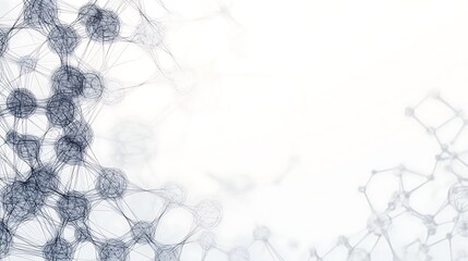 Wall Mural - Abstract network background with white space.