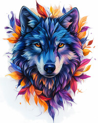  Wolf Illustration