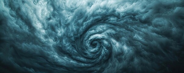 Poster - Swirling clouds creating a dramatic stormy atmosphere.