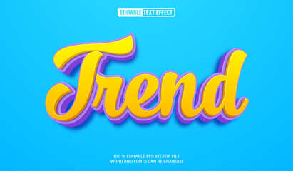 Poster - editable 3d text style effect - trend text effect template