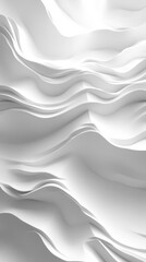 Poster - The image is a white and gray wave with a lot of detail