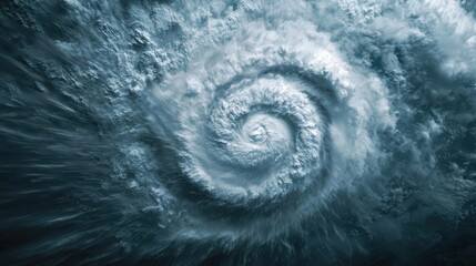 Aufkleber - Swirling storm clouds creating a dramatic spiral pattern in the sky.