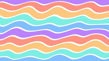 Wall Mural - abstract wave funny kids background party