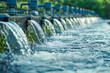 © João Macedo - Water treatment plant releasing purified water into river