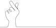 © berkahlineart - Korean Love Gesture Continuous Line Drawing Minimalist Hand Art Vector Illustration