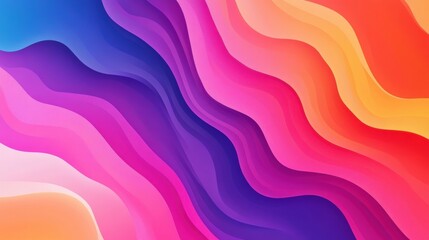 Canvas Print - Colorful abstract gradient background