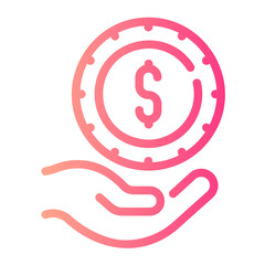 Sticker - benefits Line Gradient Icon