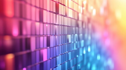 Poster - Abstract gradient grid background