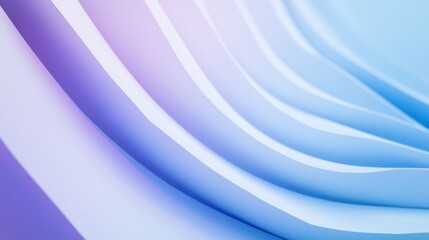 Poster - Smooth and elegant curved shapes flowing across the frame in blue and purple hues, creating a dynamic and modern abstract background