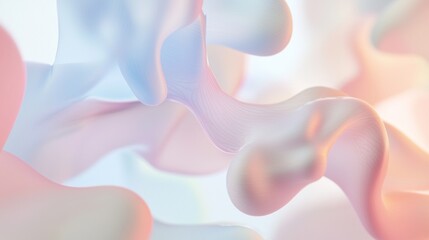 Poster - Colorful abstract background with fluid shapes blending and flowing, creating movement and tranquility