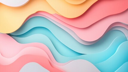 Abstract pastel shapes background