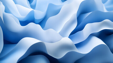 Poster - Blue wave patterns