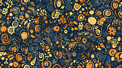 Poster - Colorful abstract swirls