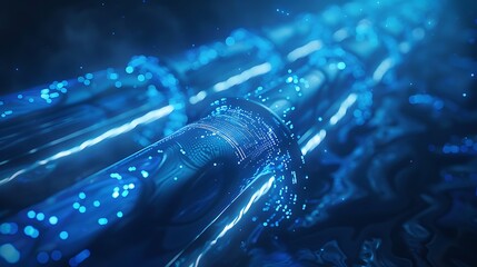 Poster - Futuristic Fuel Production Plant Managing Liquid Hydrogen with Robotic Arms and Advanced AI