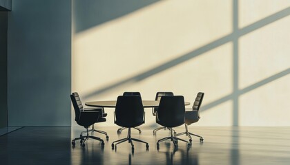 Wall Mural - Meeting Room Chairs.