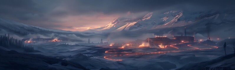 Poster - Large-Scale Geothermal Energy Processing Center in Volcanic Landscape with AI and Robotic Systems