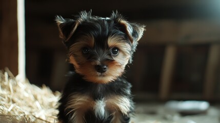 Wall Mural - Puppy Portrait.