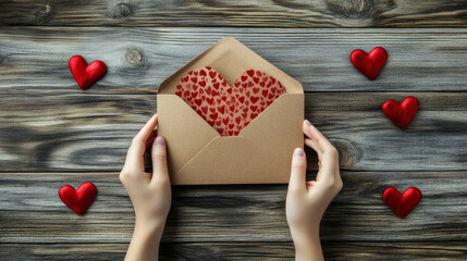 heart on wooden background