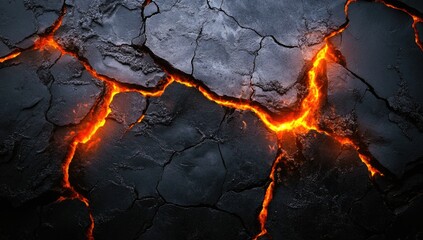 Wall Mural - Burning lava pattern texture background