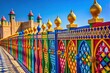 © hapsuwanArt - Vibrant hues adorn an Omani fence, reflecting the rich architectural heritage of the Middle East.