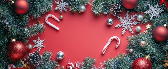 Wall Mural - The Christmas Candy Cane Arrangement