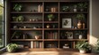 © Wilden - Cozy Minimalist Home Decor Shelves Displaying Houseplants and Books: Zoom Virtual Background, Cozy Interior Backdrop, Living Room Background for Virtual Meetings, Deep and Sophisticated