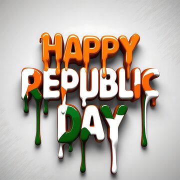 Designing typography for Republic Day
