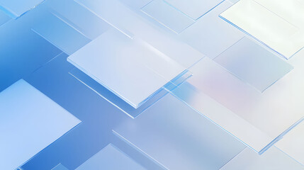 Poster - Abstract blue layers