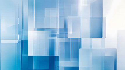 Poster - Blue abstract layers
