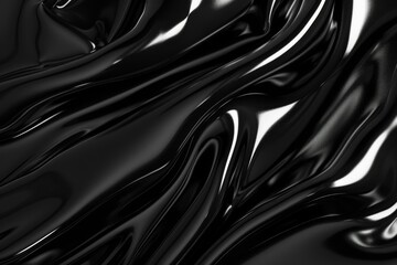 Aufkleber - A black fabric with a shiny surface