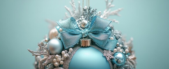 Wall Mural - The Blue Christmas Ornament