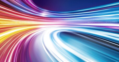 Poster - Digital Background Featuring an Array of Glowing Data Streams and Circuit Patterns, Representing the Flow of Information in Technological Spaces