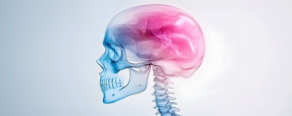 Poster - Translucent 3D Skeleton Model - Vibrant Digital Artistry Showcasing Smooth Textures and Multi-Colored Transparency for Creative Projects