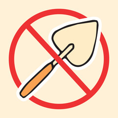 tools. wrench. the ban on tools. You cannot use construction tools. a hammer. ruler. the icon. vector. doodle style. saw. roulette. gloves.