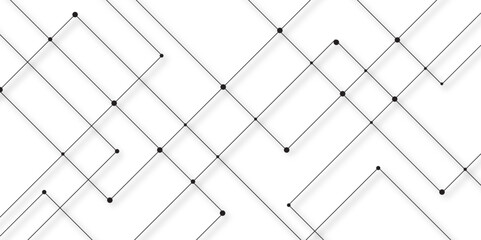 Poster - abstract line or strokes with dots, dotted line, node point, digital background vector design concept. abstr technology White background Future new technology for business or science presentation.	