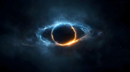 Aufkleber - Captivating image of a glowing cosmic orb enveloped in the swirling vivid colors and energies of a distant ethereal nebula creating a mesmerizing and otherworldly space scene
