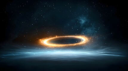 Aufkleber - Radiant cosmic orb glowing with captivating energy surrounded by intricate swirling patterns within a vibrant colorful nebula creating a stunning and mesmerizing celestial display