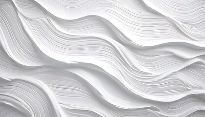 soothing white relaxing acrylic brush stroke paint, waves flowing motion organic line painting abstract art. smooth wave flow background