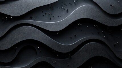 Poster - Black background with elegant minimalist patterns and textures, providing a sophisticated backdrop for artistic and professional use.
