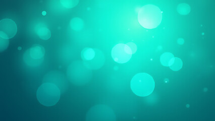 Aufkleber - Glittery aqua blue background features turquoise teals in a sparkly bokeh design with a green hue for visual effect.