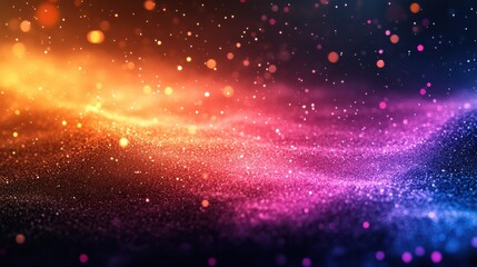 Wall Mural - colorful particles creating designs