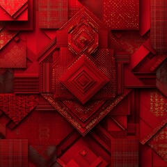 Geometric bold red abstract background design artistic dynamic vibrant image