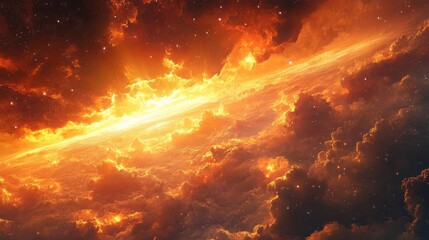 Wall Mural - Cosmic light effects