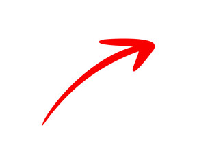 Poster - Red arrow icon. Red arrow isolated illustration on transparent background PNG. 