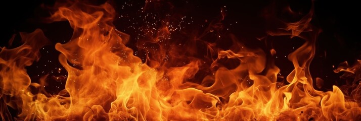 Poster - intense flames creating warmth and light
