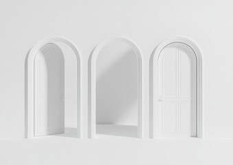 White Arch Doors.