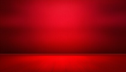 Wall Mural - red empty room studio gradient used for background and display your product